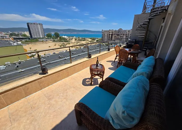 Sea View Luxury Penthouse Apartament Sunny Beach